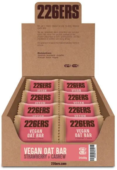 226ERS VEGAN OAT BAR 50g - 24/BOX