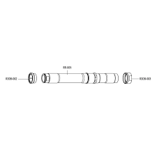 FULCRUM RR-005 rear axle HH12-142